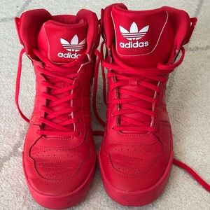 Adidas Bold Red High-Tops
